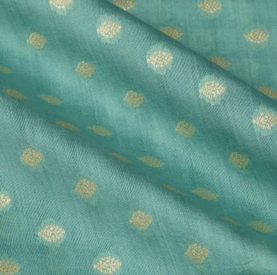 Banarasi Chiniya Silk Aqua Blue/