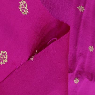 Banarasi Chiniya Silk Hot Pink/ Pure Banarasi fabrics