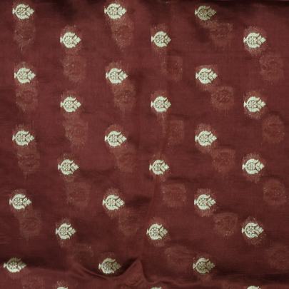 Banarasi Chiniya Silk Light Maroon/ Pure Banarasi fabrics