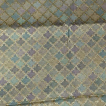 Banarasi Chiniya Silk Light Purple & Sky Blue/ Pure Banarasi fabrics