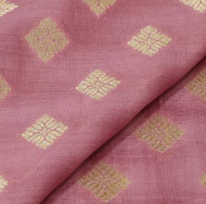 Banarasi Chiniya Silk Pastel Pink/