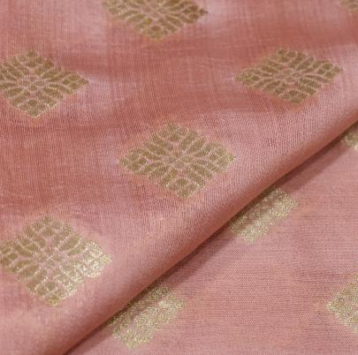 Banarasi Chiniya Silk Peach/