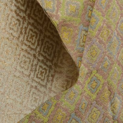 Banarasi Chiniya Silk Peach/ Pure Banarasi fabrics
