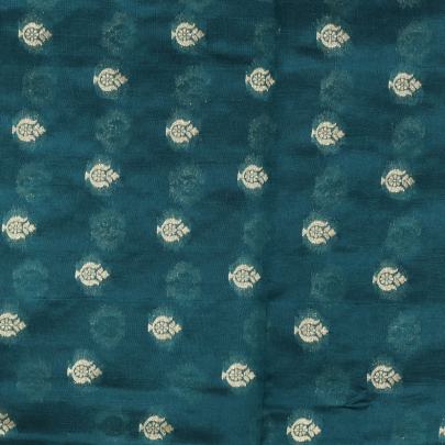 Banarasi Chiniya Silk Rama Green/ Pure Banarasi fabrics