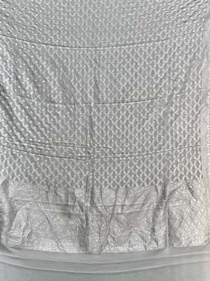 Banarasi Munga Silk Duppata With Daman ( Dyeable)/ Munga silk duppatas