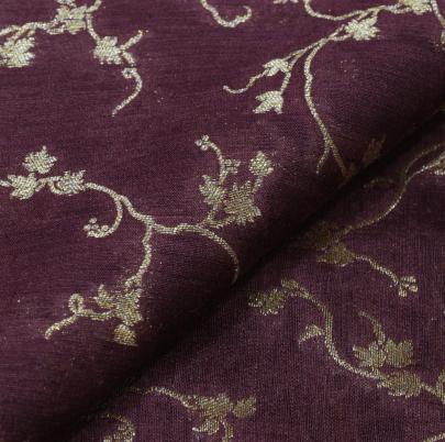Banarasi Munga Silk Wine/