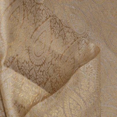 Banarasi brocade fabric ( Dyeable ) Pure Banarasi fabrics