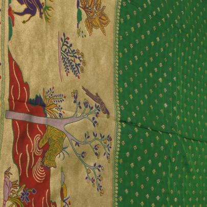 Banarasi paithani daman work fabric Pure Banarasi fabrics
