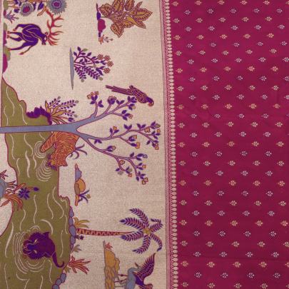Banarasi paithani daman work fabric Pure Banarasi fabrics