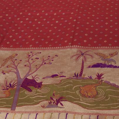 Banarasi paithani daman work fabric Pure Banarasi fabrics