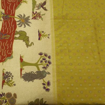 Banarasi paithani daman work fabric Pure Banarasi fabrics