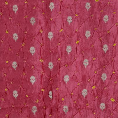 Chiniya silk bandhej with golden zari work fabric Banarasi Bandhej 