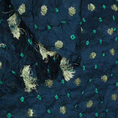 Chiniya silk bandhej with golden zari work fabric Banarasi Bandhej 