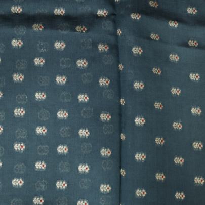 Chiniya silk with zari minakari butti - Grey/ Pure Banarasi fabrics