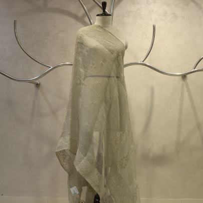 Crush Tissue embroidery work Dupatta
