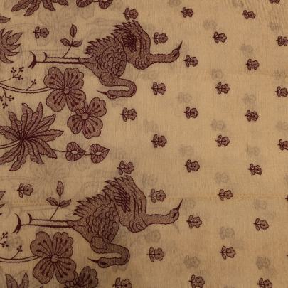 Crush tissue embroidery daman work fabric Banarasi Work