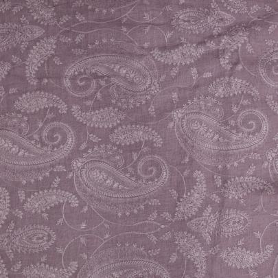 Floral self embroidery work on khadi linen fabric Banarasi Work