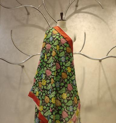 Handpainted kalamkari duppata