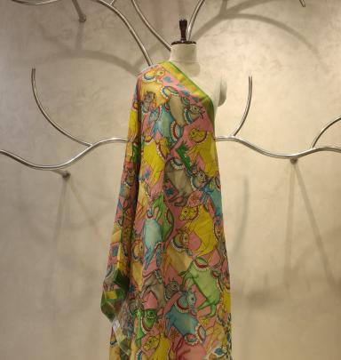 Handpainted kalamkari duppata