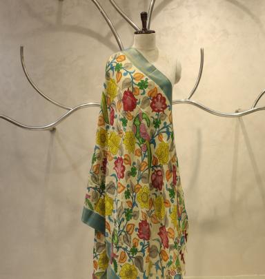Handpainted kalamkari duppata