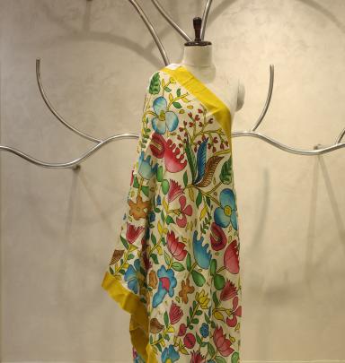 Handpainted kalamkari duppata