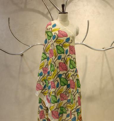 Handpainted kalamkari duppata