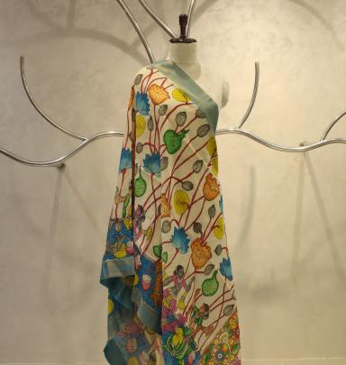 Handpainted kalamkari duppata