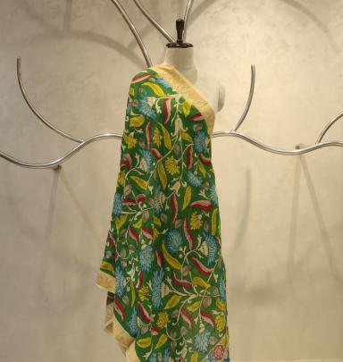Handpainted kalamkari duppata