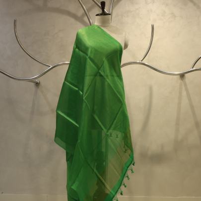 Katan silk golden stripes duppata