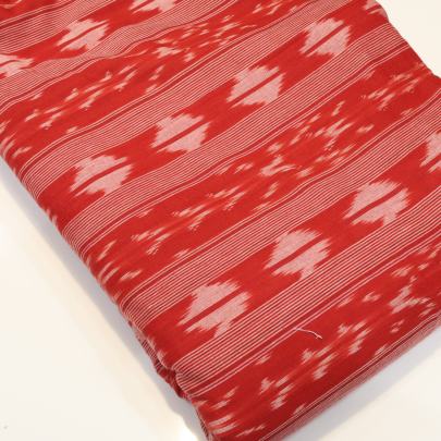 Marcerized Cotton ikkat fabric