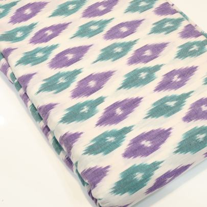 Marcerized Cotton ikkat fabric