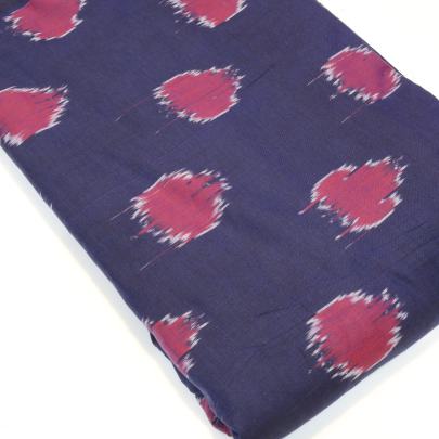Marcerized Cotton ikkat fabric