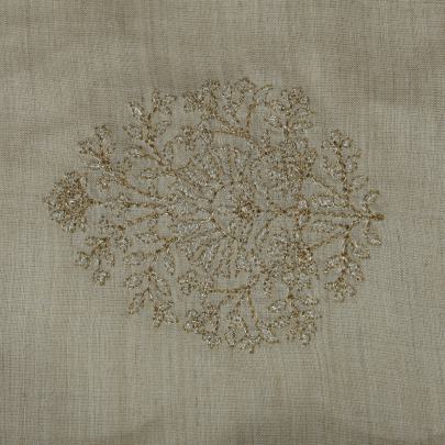 Munga Silk with Golden & Silver Embroidery Butta work fabric Pure Banarasi fabrics