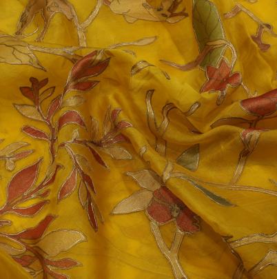 Organza applique work fabric