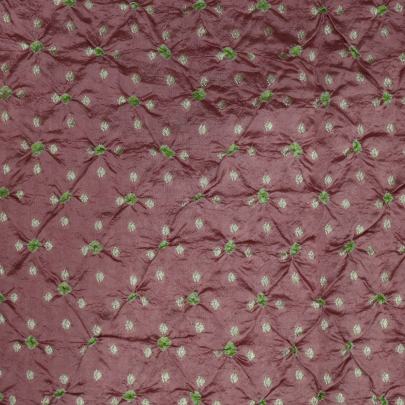 Pure handwoven banarasi bandhej fabric/ Banarasi Bandhej 