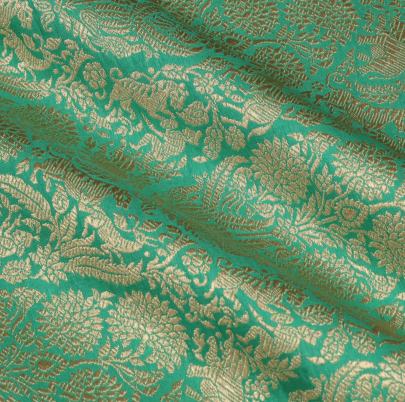 Pure handwoven banarasi brocade fabric/