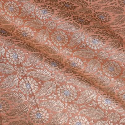 Pure handwoven banarasi brocade fabric/