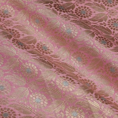 Pure handwoven banarasi brocade fabric/