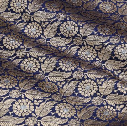 Pure handwoven banarasi brocade fabric/