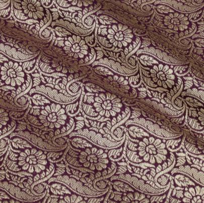 Pure handwoven banarasi brocade fabric/