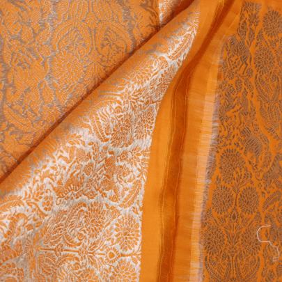 Pure handwoven banarasi brocade fabric/ Pure Banarasi fabrics