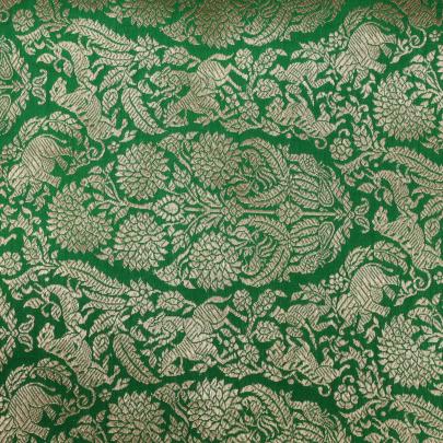 Pure handwoven banarasi brocade fabric/ Banarasi Brocade