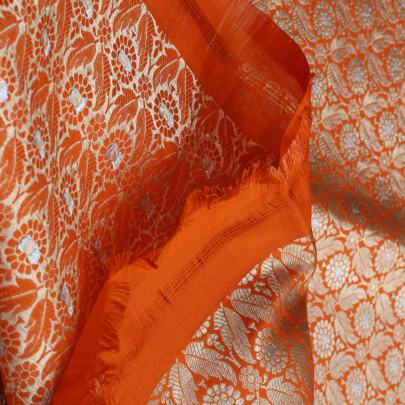 Pure handwoven banarasi brocade fabric/ Pure Banarasi fabrics