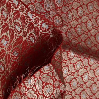 Pure handwoven banarasi brocade fabric/ Pure Banarasi fabrics