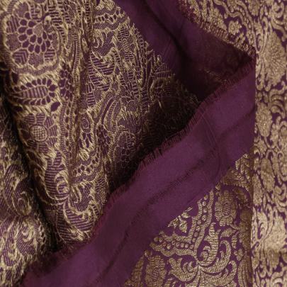 Pure handwoven banarasi brocade fabric/ Banarasi Brocade