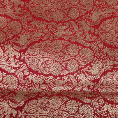 Pure handwoven banarasi brocade fabric/ Pure Banarasi fabrics