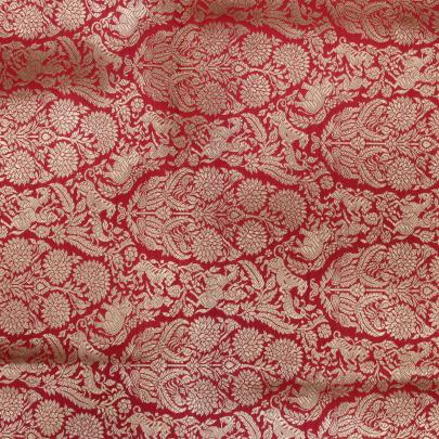 Pure handwoven banarasi brocade fabric/ Pure Banarasi fabrics