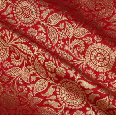 Pure handwoven banarasi fabric/