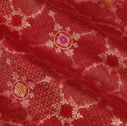 Pure handwoven banarasi fabric/
