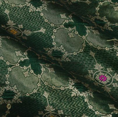 Pure handwoven banarasi fabric/